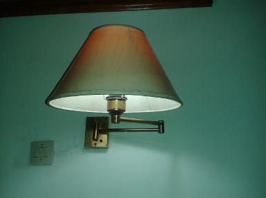Wall Lamp Item Code BL201 Brass with cloth shade