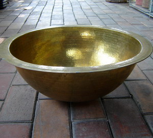 Brass sink code BS.001G size D: 40 cm.