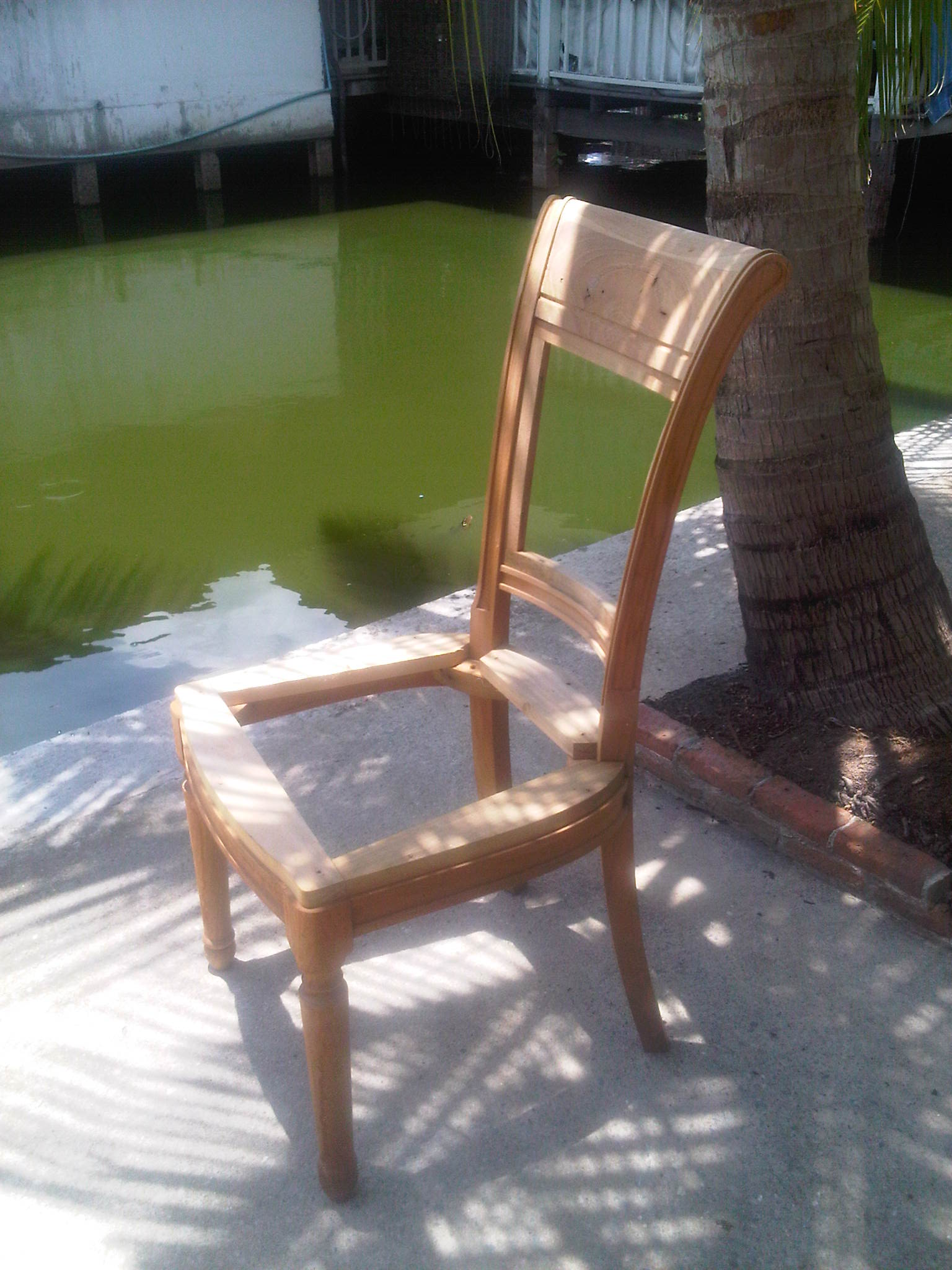 teak wood chair 002D