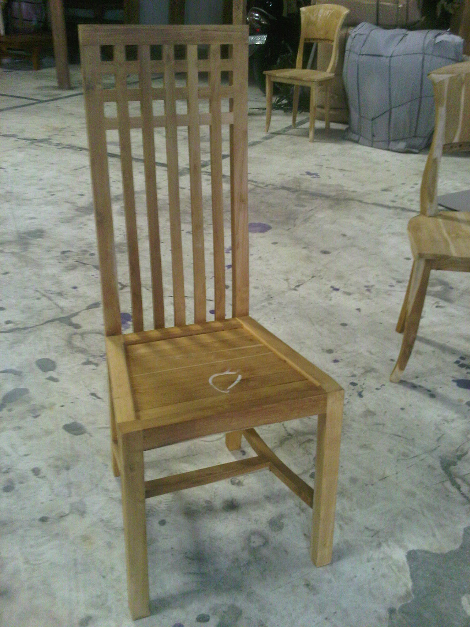 teak wood chair 02F