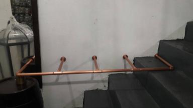 Copper Towel Item code CPTW18 size pipe 22 mm. long 120 cm. deep 30 cm.