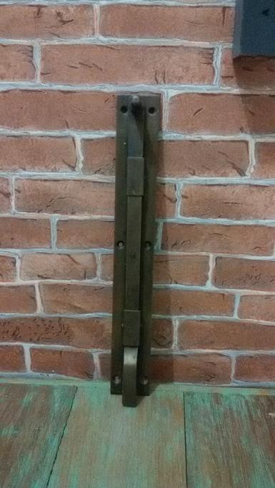 Brass door lock Code W.003A size long 250 mm. wide 35 mm.
