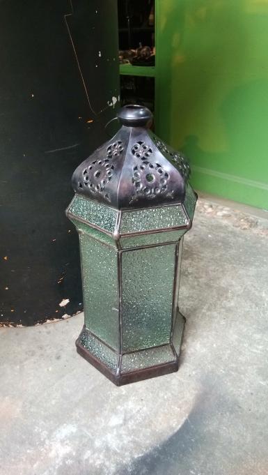 Morocco Lamp brass with glass Item Code MRCL18F size high 50 cm. wide 22 cm.
