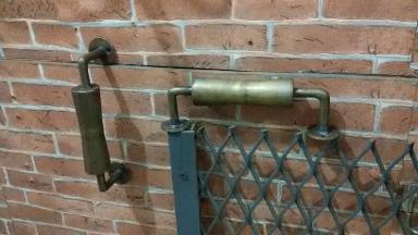 Brass Door Handle Item Code MPP01 size long 19 cm. high 5 cm.