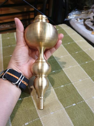 Brass accessories for decorate Item Code TNB01 size long 200 mm.D: 76 mm.45 mm 33 mm. 