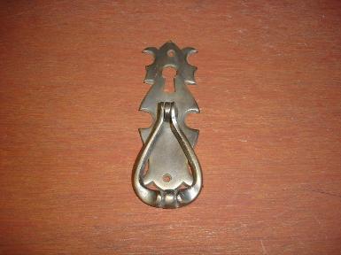 Keyhole Plate Brass Item Code KS494 size long 110 mm. wide 40 mm.