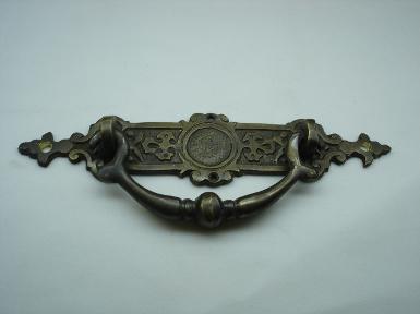 Brass pull handle Item A.005 size long 134 mm.wide 30mm.