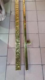 Lai Hammered Brass Handle price/each Item Code HMMP18 size wide 65 mm. long 2000 mm.