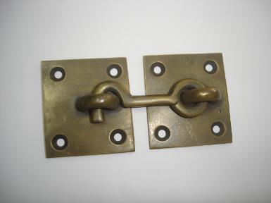 Brass door lock Code W.034 size plate wide 44 mm long 75 mm.