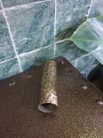 Hammer pattern to brass sheet or pipe can be