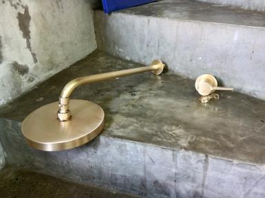 Shower set material is brass Item Code SWS.18 size 8'' deep 450 mm.