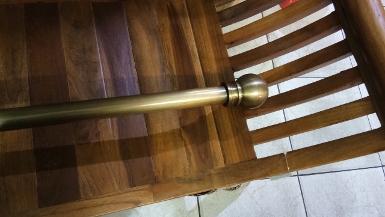 Brass curtain rails with head Item Code pipe 1'' long 1000 mm. 