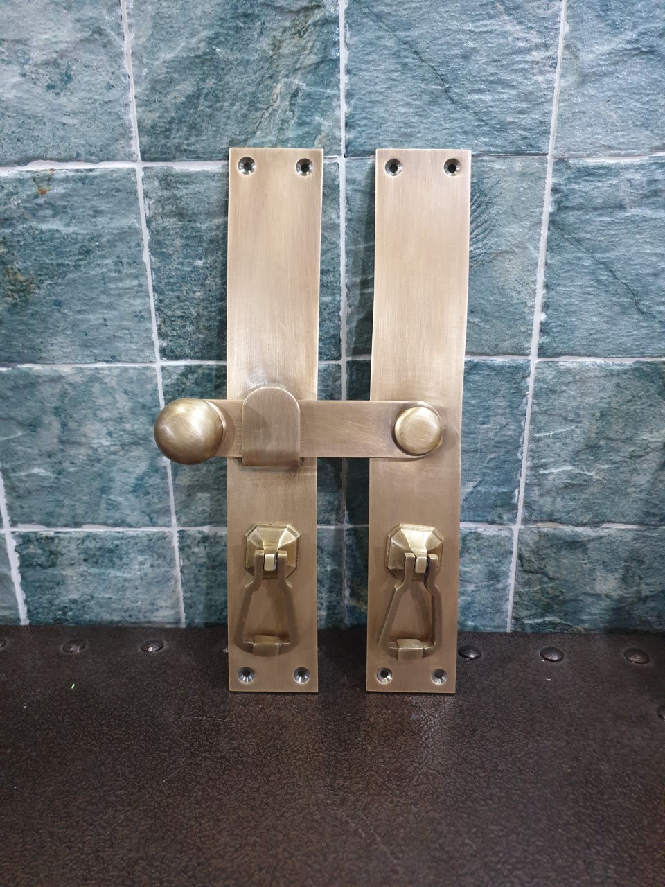 Brass Door Lock Item Code W33MR30 size  plate per side 50 x 300 mm Thickness 47.7 mm.