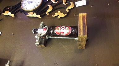 Bar shelf iron with wood BSI18B