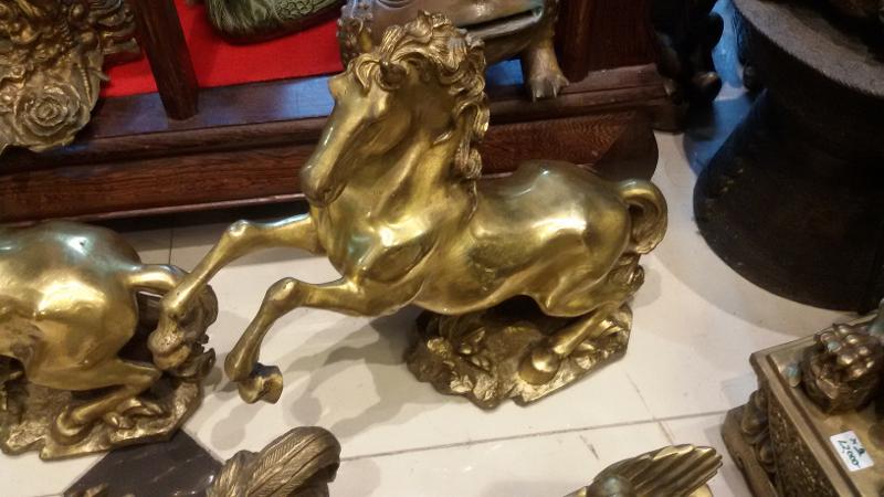 Horse statue brass Item code STB06 size 