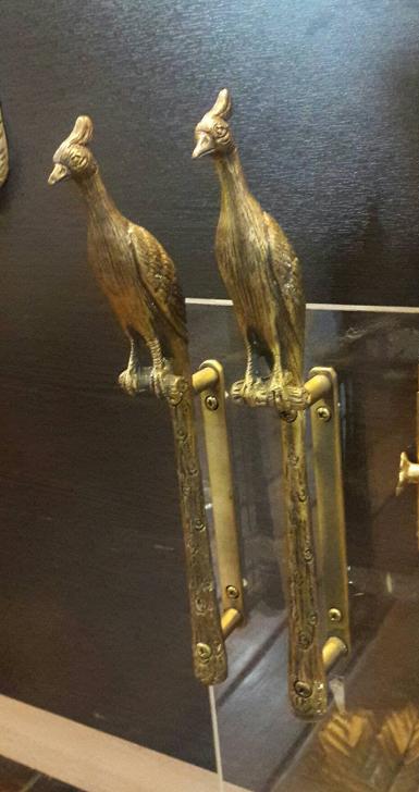 Bird handle brass Item code BH01A size long 30 cm.