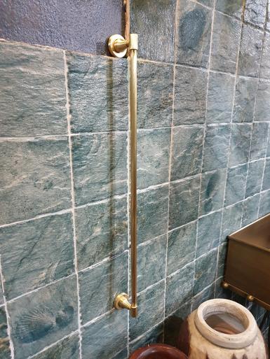 Curtain brass accessories .CT189 size long 800 mm. pipe 9 mm.