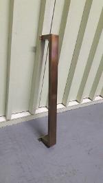 Brass door handle item code SQU18 size long 50 cm.wide 4 cm.Thick 2 cm. High 5 cm.