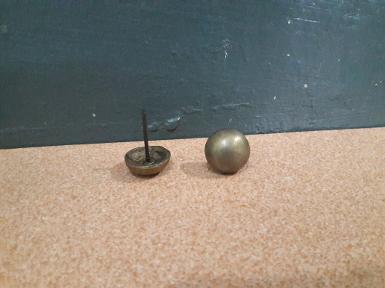 Brass nail 23 mm. Item code AA005 size 23 mm.