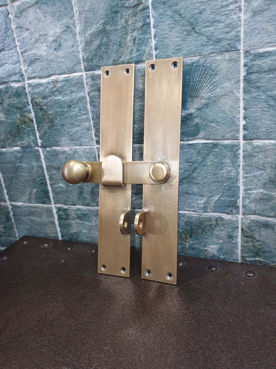 Brass Door Lock Item Code W33MR30B size plate /side 50 x 300 mm Thickness 4.7 mm.