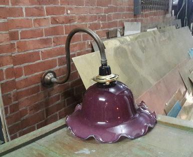 Brass Wall Lamp Item WL11P size base 57 mm. pipe 1/2 (4 หุน)