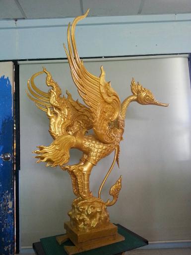 Brass Swan Statue Item Code Swan.018C size high 1 meter.