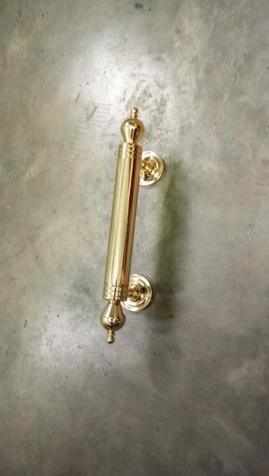 Brass door handle Item code AC018CTA size long 300 mm. diameter 32 mm. 