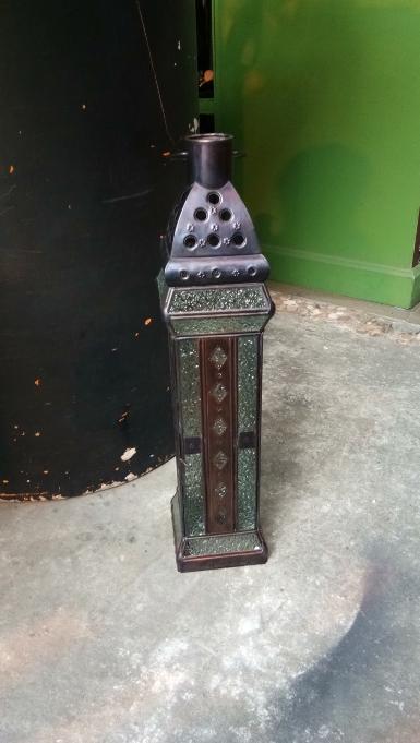 Morocco Lamp brass with glass Item Code MRCL18H size high 50 cm.wide 11 cm.