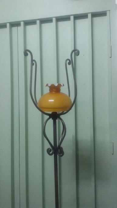 Brass Floor Lamp Item Code MPFL18D size long 170 cm. pipe 1''
