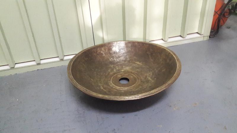 Brass sink item code BSS18A size wide 50 cm.