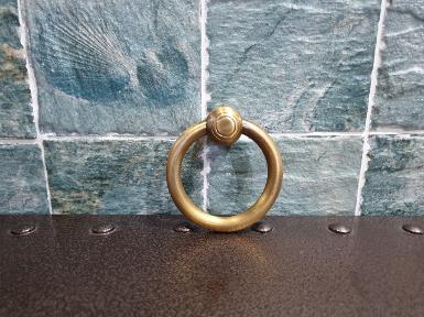 Brass pull handle Item Code P090RM size ring 73 mm.head 25 mm.