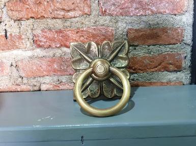 Brass pull handle Item Code P178R7 size 87 x 87 mm.ring 73 mm.