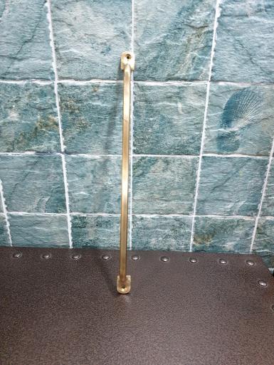 Brass handle of Thailand Item Code CMR 340 size long 340 mm high 35mm. wide 19 mm.body9mm