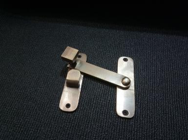 Brass door lock Item Code W032MR size long 100 mm.plate 25 x 100 mm. total wide 100 mm.