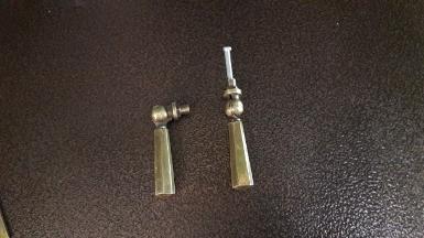 Brass pull handle Item Code E.004MR size long 61 mm.deep 25 mm. D : 13 mm.