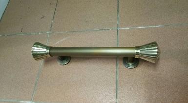 Brass Door Handle Item Code ACMR.032 size long 500 mm. pipe 32 mm. head D: 66 mm.