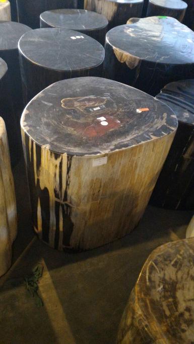 Pretrified wood round stool Item Code PTW001F size weight 114 kg.
