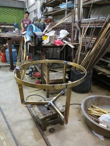 ฺBrass table.our factory works brass and metal works