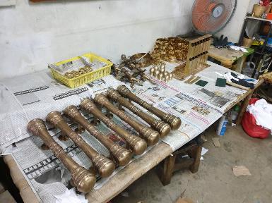Brass door handle of Thailand.Brass work and metal work.well come to our factory.ฺ
