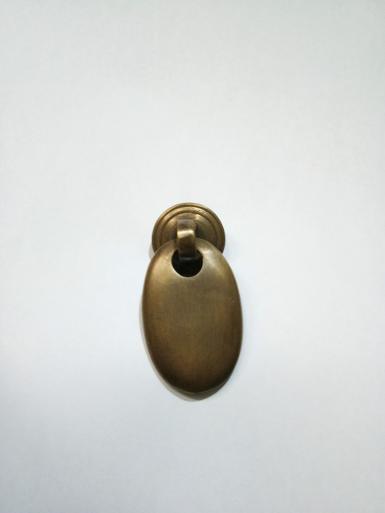 Brass pull handle Item Code Q.046AC size plate 20 mm. handle 40 x 25 mm.