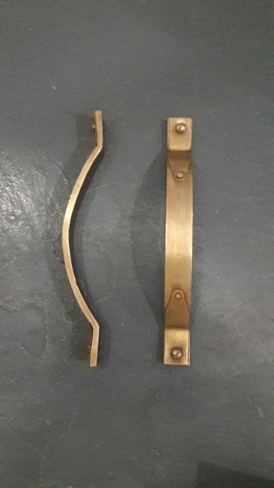 Brass Handle Item Code C018MP size 185 mm.Thick 3 mm. wide 19 mm. high 28 mm.