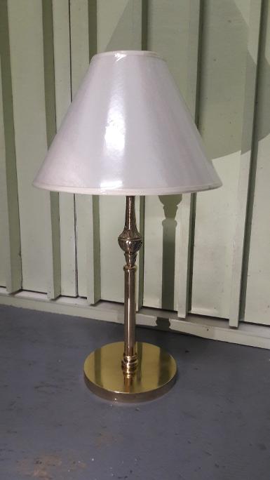 Brass Table Lamp item code BTL10Z size 18 cm.round base high 50 cm.