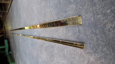 Brass Accessories item code BAC18 size 11 x 11 x 11 mm. Thickness 1.2 mm. Long 240 cm.