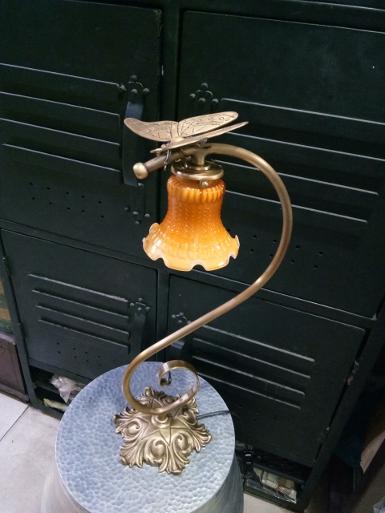 Table Lamp with butterfly Item Code TBL.18AN1 size base 180 mm. high 560 mm.