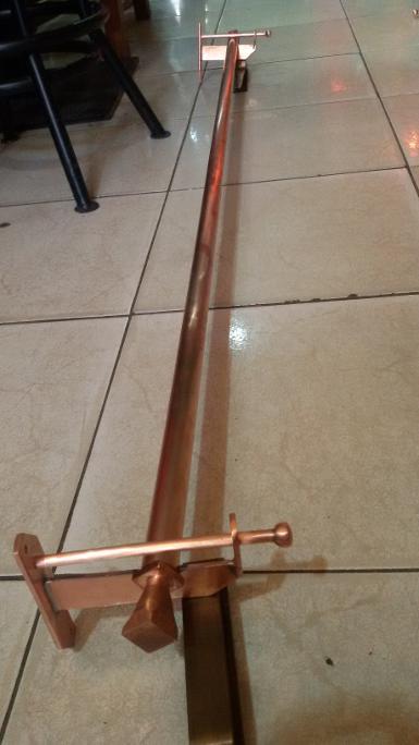 Copper curtain Item Code CPT09 size long 150 cm.pipe 19 mm.