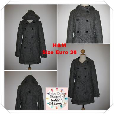 New Overcoat by H&M size Euro 38