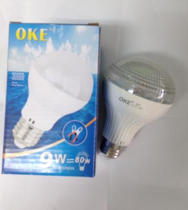 หลอดไฟOKE 9w / 80w 24v สีขาว